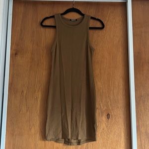 RIB HIGH-NECK CONTOUR DRESS